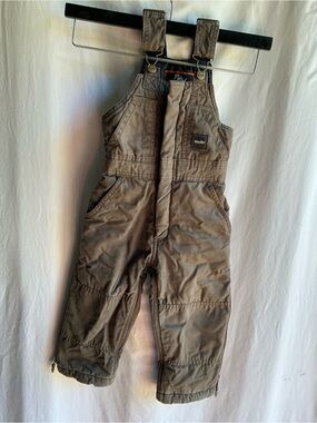 3T Walls Kids Brown Overalls with Adjustable Straps